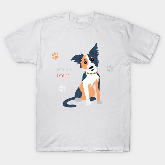 border collie T-Shirt by muchamad643